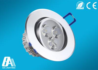 China Energy Saving Round 3W LED Kitchen Ceiling Downlights AC 85V - 265V 240lm for sale