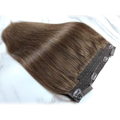 China 100% Factory Wave Hair Silky Straight Fine Performance Halo One Piece Clip In 9A Halo Hair for sale