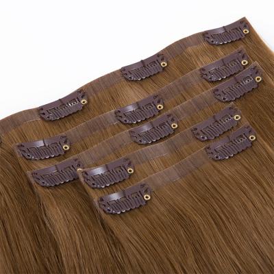 China Wholesale Silky Straight Malaysian Hair Extension Cuticle Aligned Hair Premium Quality Seamless Clip In Hair Extension for sale