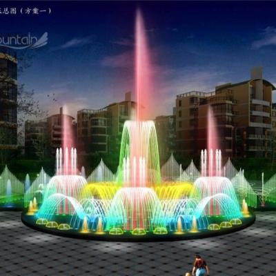 China Laser Tanz Wasser Show Musical Brunnen Chinesische RGB LED Lampen zu verkaufen