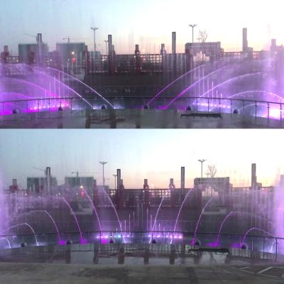 China Wetterbeständiger Musikbrunnen mit synchronisiertem Wasserlicht und Musikshow zu verkaufen