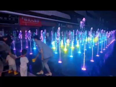 China Contemporáneo Bailando Fuentes de agua con luces LED y control de música en venta