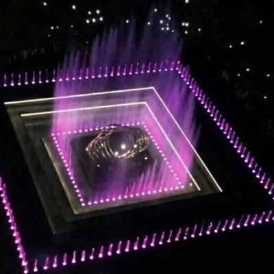 Chine Fontaine souterraine en acier inoxydable moderne avec lumières LED et commande musicale à vendre