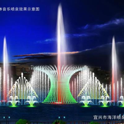 Chine Fontaine à LED imperméable au lac en acier inoxydable poli à vendre