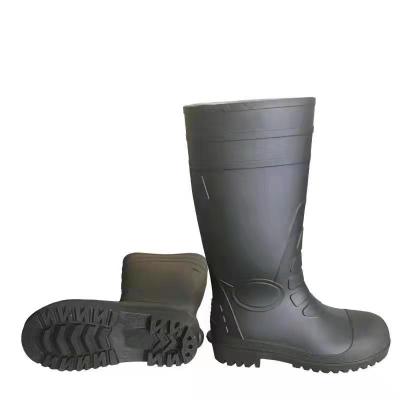 China Safety Waterproof Rubber Boots with Rubber PVC Wellington RainBoots Metal Rainboots Cultivating Shoes Anti-smash Waterproof Anti-sting for sale