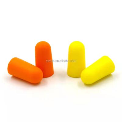 China Foam Disposable Earplugs Slow Down Soft Plump Ear Plug Noise Prevention Polyurethane Foam Industry Ear Plugs XJ-ES-1 for sale