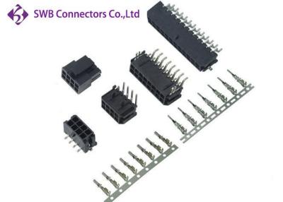 China Dual Row Wre To Board Power Connector Right Angle 24 Pin , Nylon66 PA66 for sale