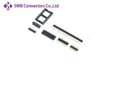 China Board To Board 180° 2.54 Pitch Connector , Gold Flash Treatment Two Pin Connector for sale