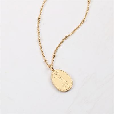 China Hot Trendy Gold Plated Jewelry Lead Free Nickel Free 18k Stainless Steel PVD Cherry Pendant Necklace Cute Necklace for sale