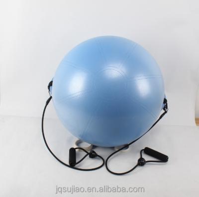 China Yoga Exercises 55cm Customized Anti Busted Yoga Ball With Straps for sale