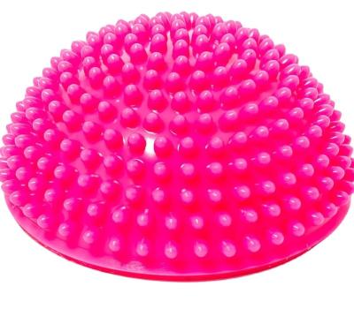 China Hot Sale High Quality Eco-friendly Balance Training Fitness Half Round Foot Massage Ball Yoga Massage Spike Ball With Spike for sale