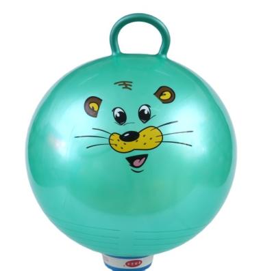 China Toy Inflatable PVC Toys Hopper Inflatable Ball With Handle Jumping Ball for sale