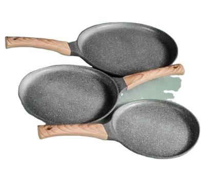 China Portable Nonstick Breakfast Pan Granite Coating Steak Pan Omelet Pan for Household Use for sale