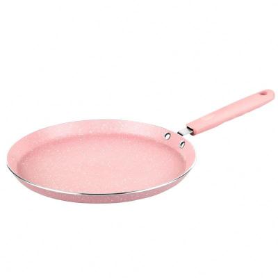 China Pan For Kitchen Gas Induction Silicone Handle Minimalist Colorful Pancake Electric Pancake Cooker Non Stick Pan Pizza Pan for sale