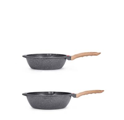 China Sustainable Classic Style Cast Aluminum Nonstick Induction Frying Stick Non Cooking Cooking Pan Set for sale