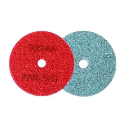 China Stone Processing 4 Inch Marble Stone China Dry Nylon Glass Polishing Wheels for sale