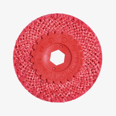 China Grinding and Polishing Manufacturers Supply 4 Inch Angle Grinder Rubber Stainless Steel Metal Polishing Wheel for sale