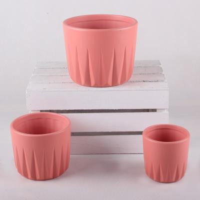 China Simple Minimalist Morandi Color Style Pottery Flower Pots And Planters for sale