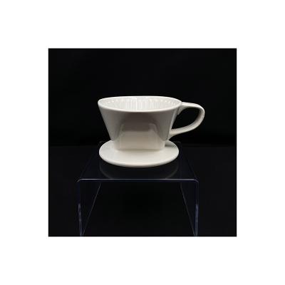 China Durable.easy to clean wholesale price 12.6*9.8*6.9cm small coffee and tea accessories coffee drip device in white for sale