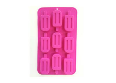 China Reusable , Food Safety , BPA free , Popsicle Shape , Silicone Ice Tray for sale