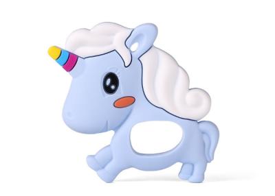 Cina I prodotti sicuri del bambino del silicone, il bambino Teether, BPA del silicone di forma dell'unicorno liberano, sicurezza alimentare in vendita