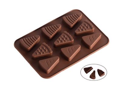 Cina Stampi in silicone al silicone 9 cavaties, stampi per dolci al cioccolato con forma di gelato in vendita