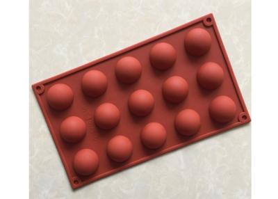 Cina La caramella di cioccolato del silicone di Anti - Spill modella le palle 95g 29.5 * 17.3 * 1.9cm di 15 palle in vendita