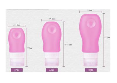 China Portable Silicone Bottle Set Anti Leak Subpackaging With Unique Sucker for sale