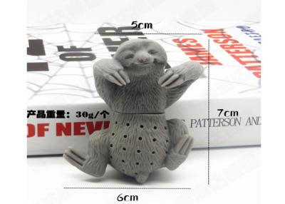 Cina Infusore di tè per prodotti casalinghi in silicone creativo con peso forma sloth 33g in vendita