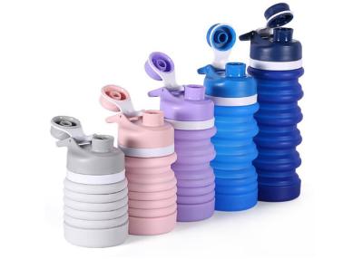 China 550ml , Innovative Design , Collapsible , Easy Taking , Outdoor , Silicone Water Bottle for sale