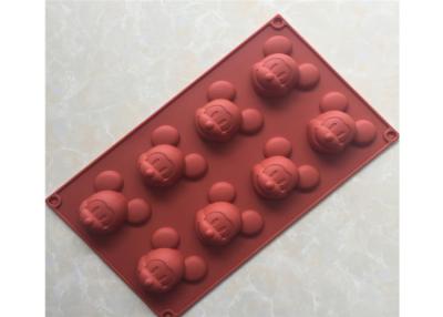 China Food Safety, Mickey Mouse , Multi-Cavities , Silicone Chocolate Mold for sale