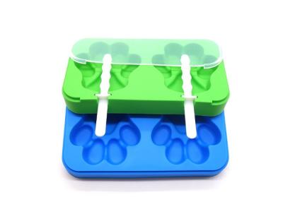 China Summer Gift , Home Ice Cream Maker , Silicone Popsicle Mold , Paw Shape for sale