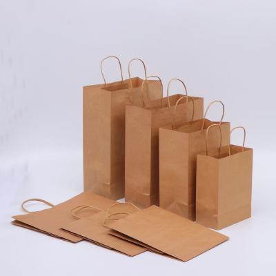 China High Quality Biodegradable packaging kraft Paper Bags Shopping Bag With Handles for sale