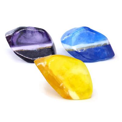 China Natural Handmade Deep Cleansing Beauty Soap Essential Oil Base Cleansing Body Brightening Crystal Stone Shape Soaps for sale