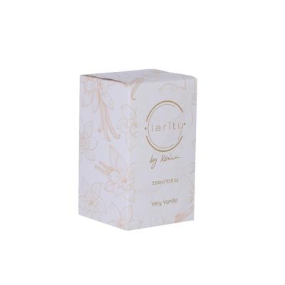 China Recycled Materials Wholesale White Paper Candle Gift Boxes Packaging Custom Luxury For Candles for sale