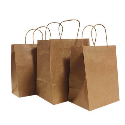 China Recyclable Tote Bag Fashion Shopping Bag Manufacturer Customized Kraft Paper Bag for sale