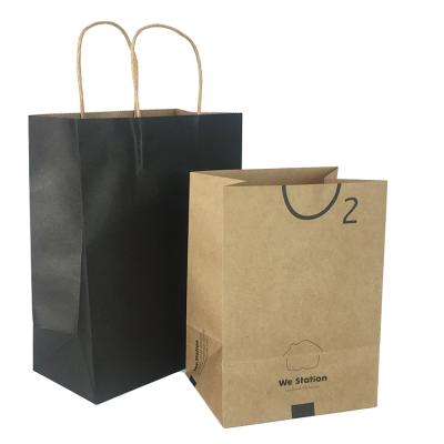 China Recyclable Can Customize Kraft Paper Handbag Clothing Shopping Bag Factory Direct Sales for sale