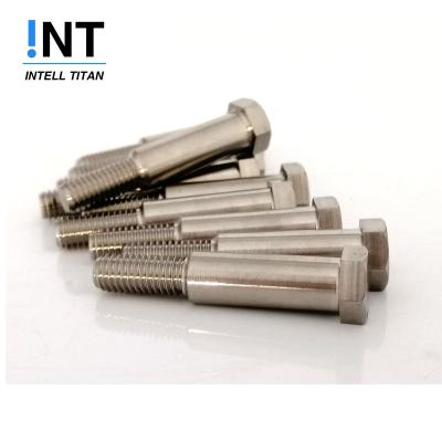 China Titanium Hex Head Hex Bolt Titanium Step Bolt Titanium M6 Gr5 ALLOY Bolt for sale