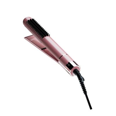 China ITenns Luxury 3 in 1 Chic Electronic Hair Straightener Brush Negative Ion Hair Curler for sale