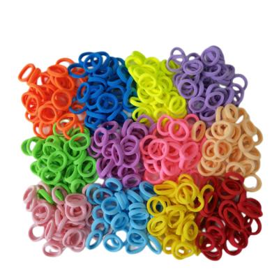 China Hair elastics Wholesale Great Stretchy Hair Bands Solid Color Girls Hair Elastics Ponytail Holder Baby Girl Hair Accessories for sale