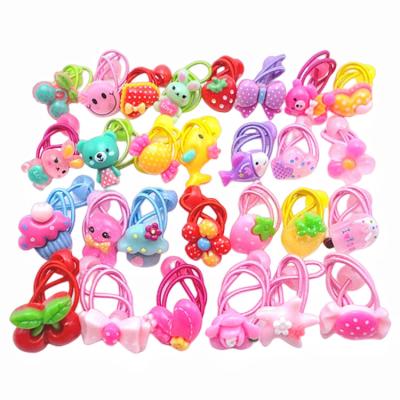 China Hair decoration for baby girl wholesale Cute Cartoon Hair Elastics Ties Girls' Hair Accessories Baby Girls' Ponytail Holder for sale