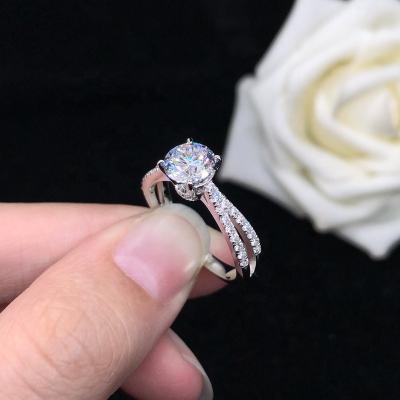 China 2021 Women's Moissanite Diamond Ring Jewelry Religious Silver Silver 925 Ring Jewelry Wedding Engagement Rings Stone for sale