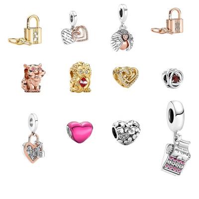 China Sterling Silver Pendants Charms Environmentally Friendly For Pandora Silver Valentine Charms Beads For Pandora for sale