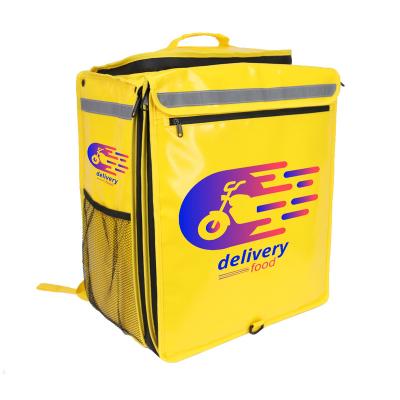 China Waterproof Heavy Duty Hot Thermal Blue Bags Custom Printed Food Delivery Insulated Cooler Bag for sale