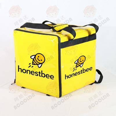 China Honestbee mochila waterproof thermal delivery bag waterproof motorcycle food delivery backpack for sale