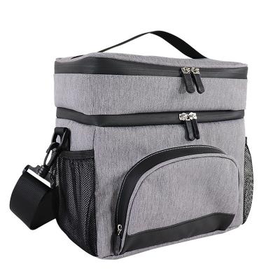 China Large Capacity Waterproof Folding Cooler Bag Soft Waterproof Insulated Cooler Bag With Reflective Mark for sale