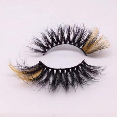 China 25mm Long Natural Mink Eyelash Fluffy 3d Mink Lashes Wholesale Color 3d Mink Eyelashes for sale