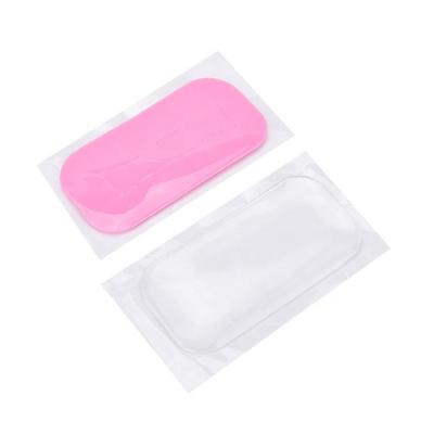 China Long Natural Silicone Eyelash Extension Stand Pad Tray Tool Clear Wick Holder for sale