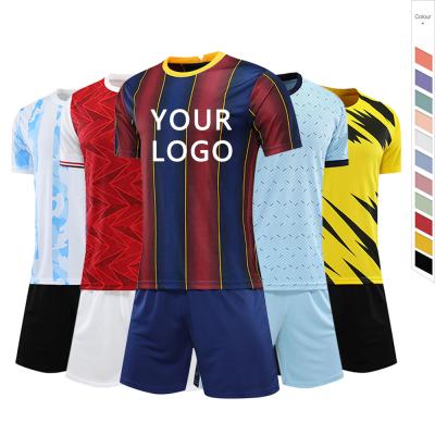 China 2021 Wholesale Football Jersey Sets Thailand Football Wear Thai Quality Football Jersey for sale