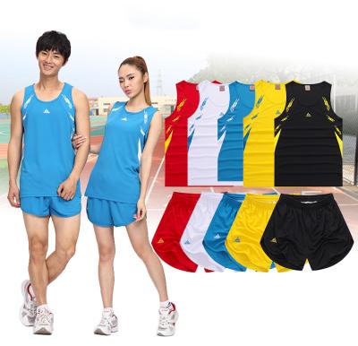 China RTS Breathable Custom Digital Print Ladies Men Brand Athletics Wear Team Running Clothing For Low Price for sale